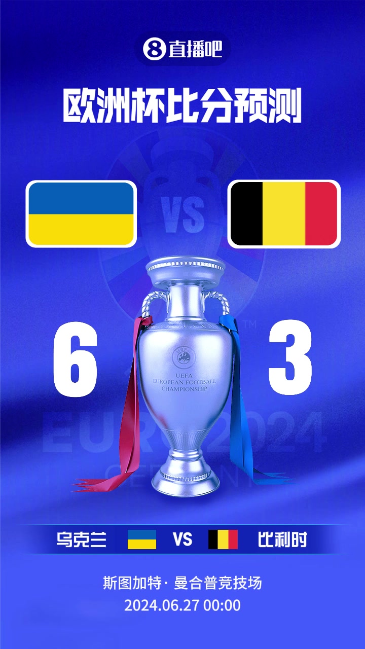 大逃杀！欧洲杯乌克兰vs比利时截图比分预测